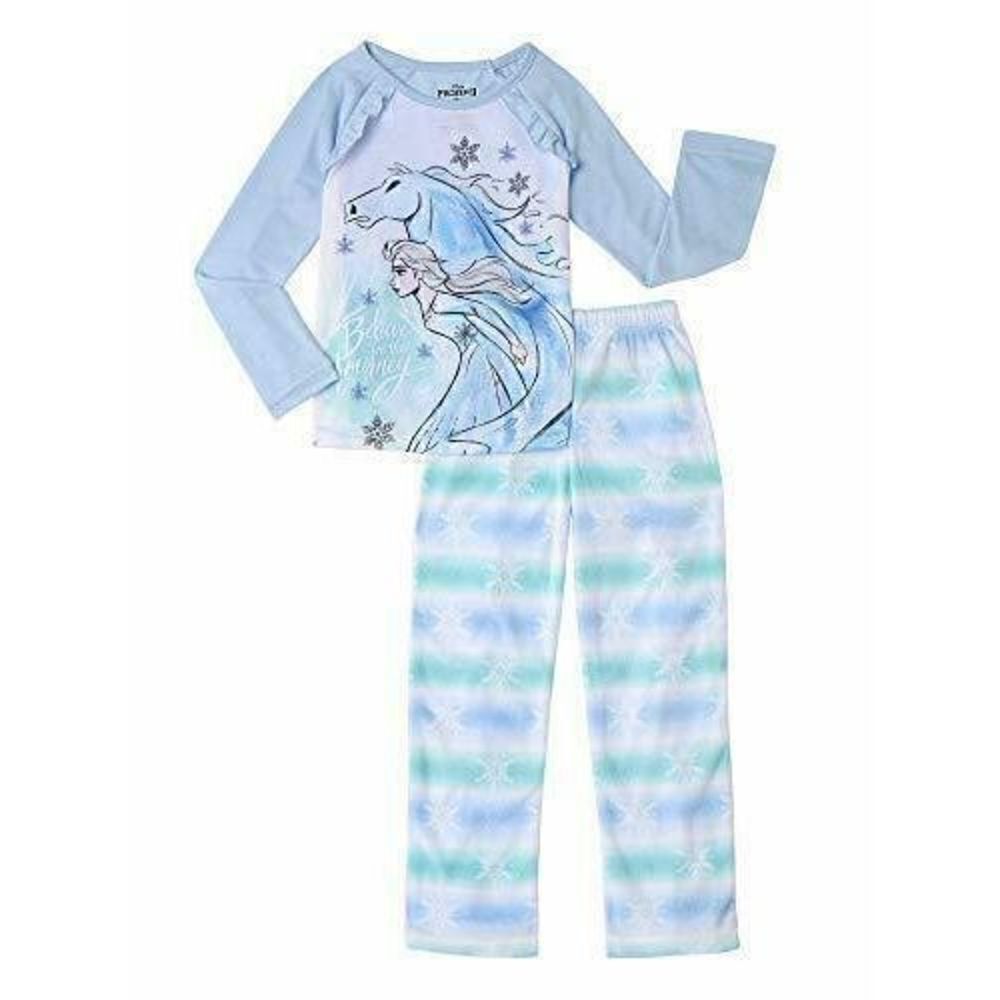 Girl's Frozen II Elsa and The Nokk Spirit Horse Pajama Set Size 10/12